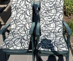 4 tuinstoelen met kussens, Ophalen, Zo goed als nieuw