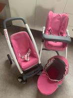 Smoby buggy / poppenwagen / eetstoel roze, Kinderen en Baby's, Ophalen, Zo goed als nieuw