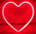 Neon lamp LED Valentijn - 220V of 3 AA - ️ decoratie retro, Verzamelen, Ophalen of Verzenden, Zo goed als nieuw, Reclamebord