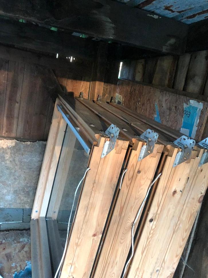 oude VELUX ramen te koop, Doe-het-zelf en Bouw, Dakpannen en Dakbedekking, Gebruikt, Dakpannen, Hout, Zwart, Minder dan 5 m², Ophalen