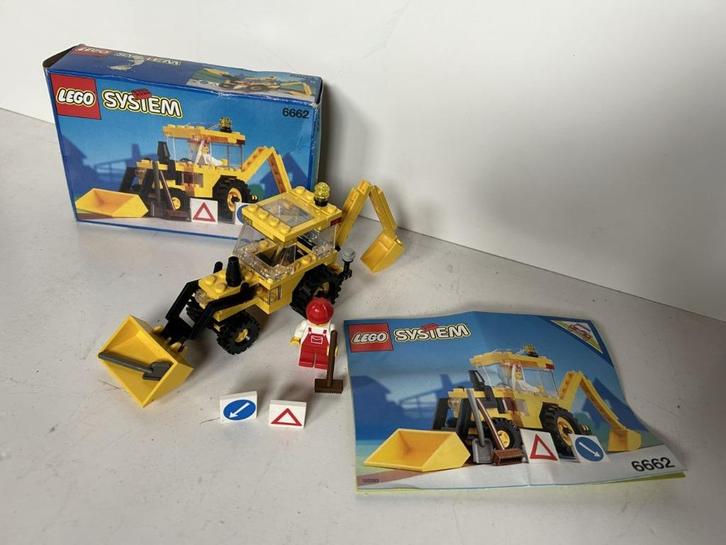 Lego System - Backhoe - 6662, Kinderen en Baby's, Speelgoed | Duplo en Lego, Gebruikt, Lego, Complete set, Ophalen of Verzenden