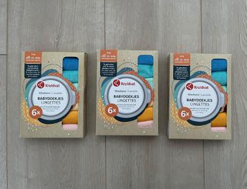 Nieuw! 3 doosjes Wasbare Babydoekjes / billendoekjes  beschikbaar voor biedingen