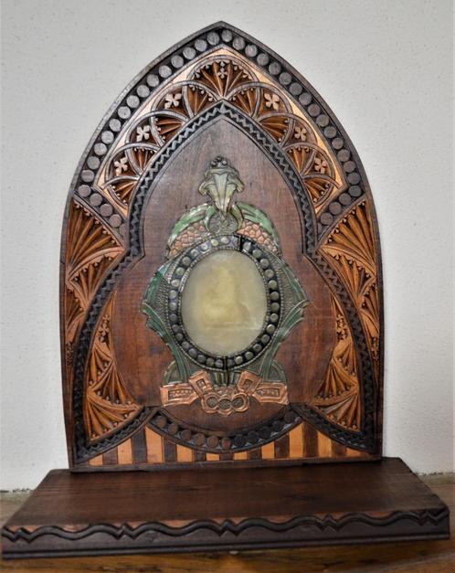 Panneau Agneau de Dieu, 48 cm, Antiquités & Art, Antiquités | Objets religieux, Enlèvement ou Envoi
