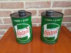 Castrol 2 takt - 2 oude blikken v jaren '50 - 1L blikken, Ophalen