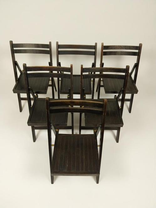 6 x Ikea "Klapp" Klapstoel, 1992, Tuin en Terras, Tuinstoelen, Gebruikt, Hout, Inklapbaar, Ophalen