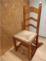 Zes eiken stoelen met rieten zitting (5€/stoel!), Maison & Meubles, Chaises, Enlèvement, Comme neuf, Bois, Cinq, Six Chaises ou plus