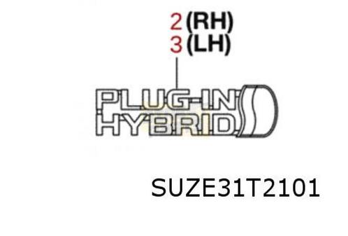 Suzuki Across (9/20-) (A5Z) embleem tekst "Plug in Hybrid" o, Auto-onderdelen, Carrosserie, Suzuki, Nieuw, Verzenden