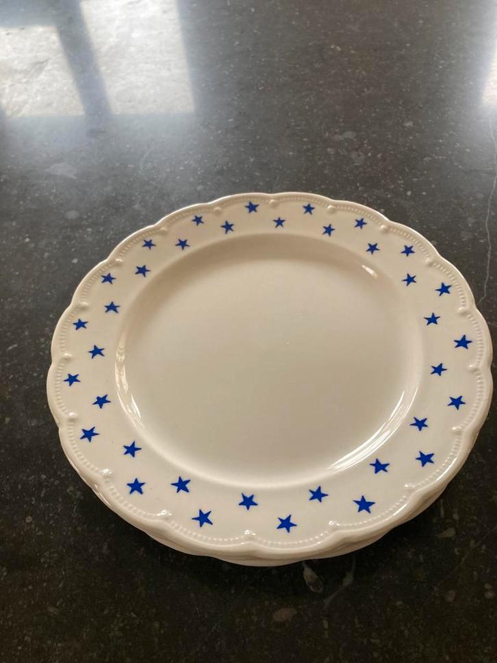 Boch Borden kerst sterretjes, Antiek en Kunst, Antiek | Servies los, Ophalen