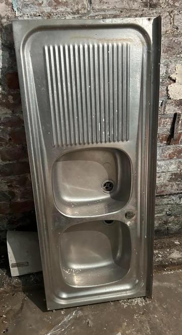 roestvrijstalen spoelbak 1m20/50 om te koelen beschikbaar voor biedingen