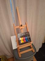 NIEUW Tafelezel + canvas en verfbuizen, Hobby en Vrije tijd, Schilderen, Ophalen of Verzenden, Nieuw, Doek