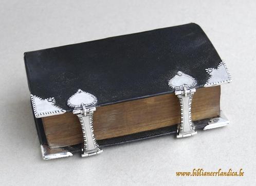 Oude BIJBEL STATENBIJBEL Biblia (ca. 1715) SLOTEN & HOEKEN!, Antiquités & Art, Antiquités | Livres & Manuscrits, Enlèvement ou Envoi