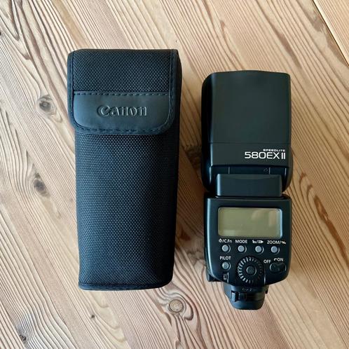 Canon Speedlite 580 EX II, Audio, Tv en Foto, Foto | Flitsers, Zo goed als nieuw, Canon, Kantelbaar, Ophalen