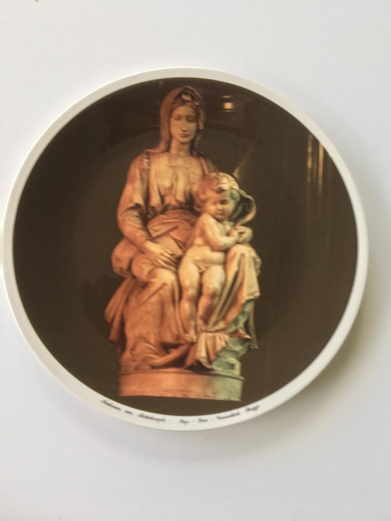 Sierbord "Madonna van Michelangelo", Antiek en Kunst, Antiek | Wandborden en Tegels, Ophalen