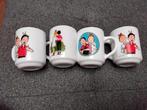 4 vintage mokken Suske&Wiske, Verzamelen, Ophalen of Verzenden, Suske en Wiske