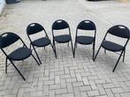 Lot de chaises de conférence pliantes, Maison & Meubles, Chaises, Comme neuf, Noir, Moderne, Enlèvement