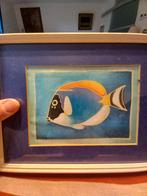 2 tekeningen op canvas en frame van de Seychellen, Huis en Inrichting, Minder dan 50 cm, Ophalen of Verzenden, Zo goed als nieuw