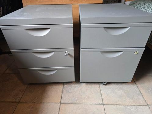 Twee metalen ladeblokken te koop, Huis en Inrichting, Kasten | Ladekasten, Zo goed als nieuw, Ophalen