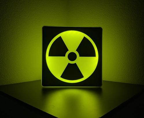 Radioactive Symbol LED lamp / lightbox, Huis en Inrichting, Lampen | Losse lampen, Nieuw, Led-lamp, Minder dan 30 watt, Overige fittingen