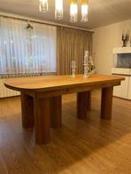 Uniek massief eiken tafel – handgemaakt, Neuf, 100 à 150 cm, Chêne, Ovale