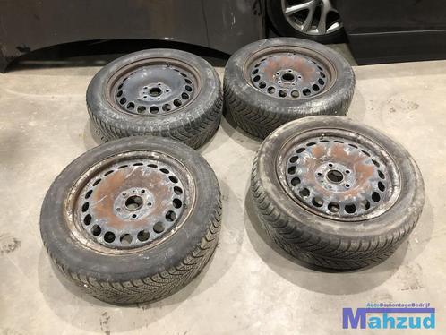 VW AUDI SEAT SKODA 5X112 16 inch stalen velgen winterbanden, Auto-onderdelen, Overige Auto-onderdelen, Volkswagen, Gebruikt, Ophalen