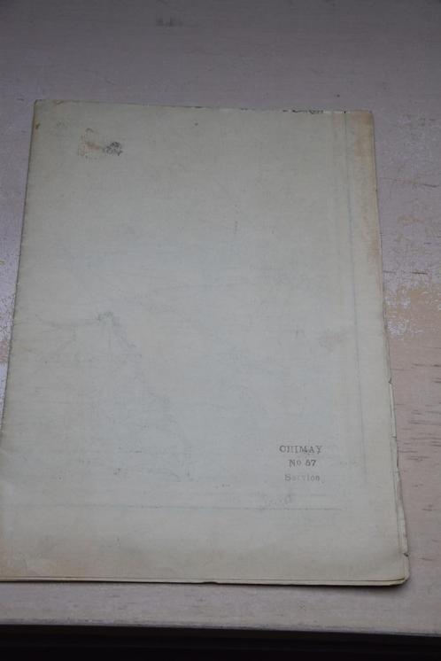 Militaire kaart Chimay 1934, Verzamelen, Militaria | Algemeen, Landmacht, Overige typen, Verzenden