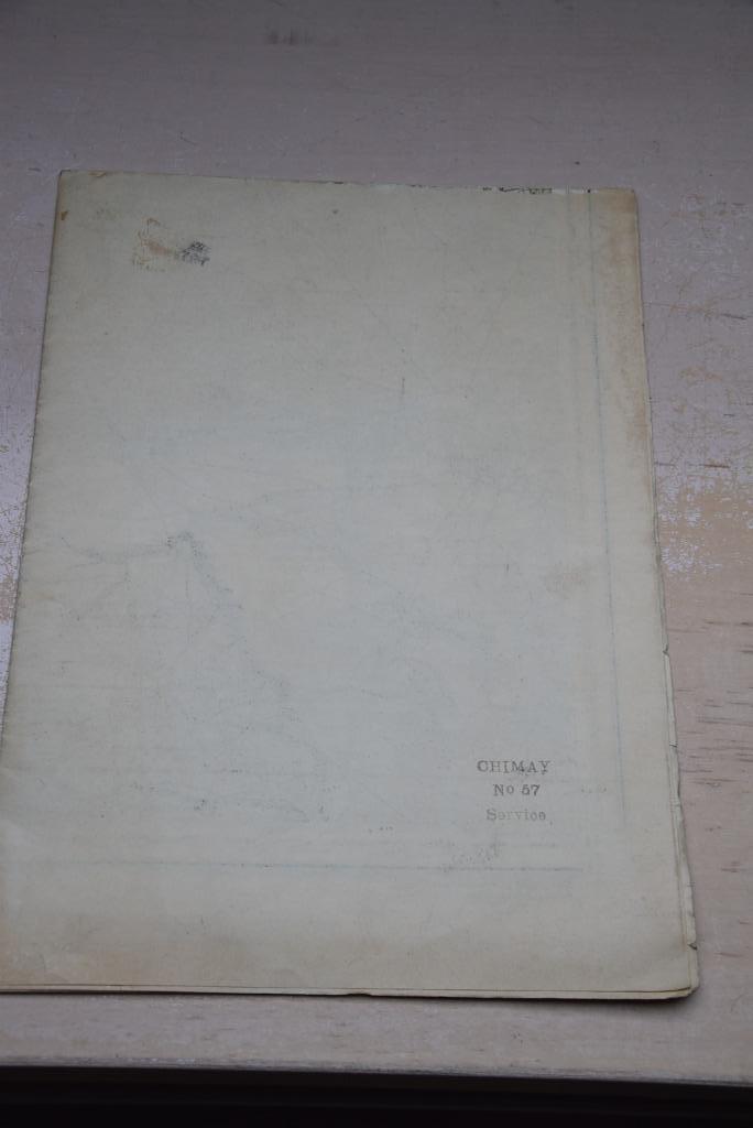 Militaire kaart Chimay 1934, Verzamelen, Militaria | Algemeen, Landmacht, Overige typen, Verzenden
