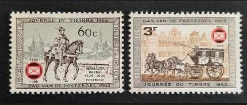 Belgique : OBP 1395/96 ** Federation Philatélique 1966., Timbres & Monnaies, Timbres | Europe | Belgique, Non oblitéré, Timbre-poste