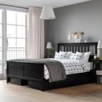 IKEA bed Hemnes 180x200 cm, Huis en Inrichting, Slaapkamer | Bedden, Ophalen, Gebruikt, Zwart, Tweepersoons