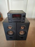 Sanyo versterker + speakers, Gebruikt, 60 tot 120 watt, Stereo, Ophalen