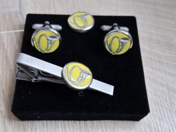 Setje insignes das, manchet en pin Jagers te Voet ABL beschikbaar voor biedingen