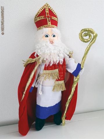 Authentieke Etos etalage Sinterklaas pop - 50 cm, rood beschikbaar voor biedingen
