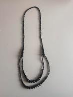 Longue chaîne noire de 40 cm de long, Comme neuf, Synthétique, Noir, Enlèvement ou Envoi