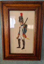 Aquareljager te voet Napoleon 1806, Antiek en Kunst, Verzenden