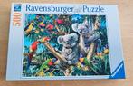 Puzzel Koalas in a tree van Ravensburger (500 stukjes), Ophalen of Verzenden, Zo goed als nieuw