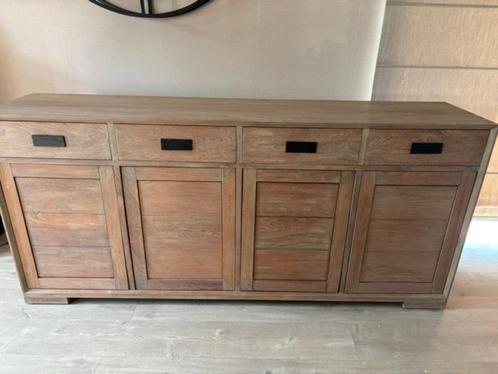 Tijdloze Teak Eetkamer - Robuuste Kwaliteit, Landelijke Char, Huis en Inrichting, Complete eetkamers, Zo goed als nieuw, Minder dan 4 stoelen