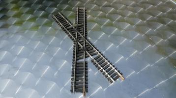 Lima 3041 Ho Croisement Rails Acier 36 234 mm., Rails, NS, Utilisé, Lima