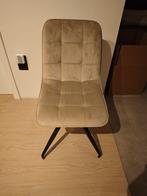 4 nieuwe stoelen beige/grijs, Huis en Inrichting, Stoelen, Ophalen, Zo goed als nieuw, Grijs