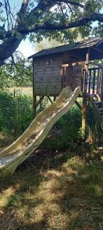 Boomhut met glijbaan, Kinderen en Baby's, Speelgoed | Buiten | Speeltoestellen, Ophalen, Gebruikt, Glijbaan