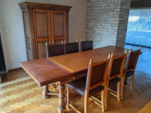 Eetkamer in massief kerselaar, Huis en Inrichting, Complete eetkamers, Zo goed als nieuw, Ophalen