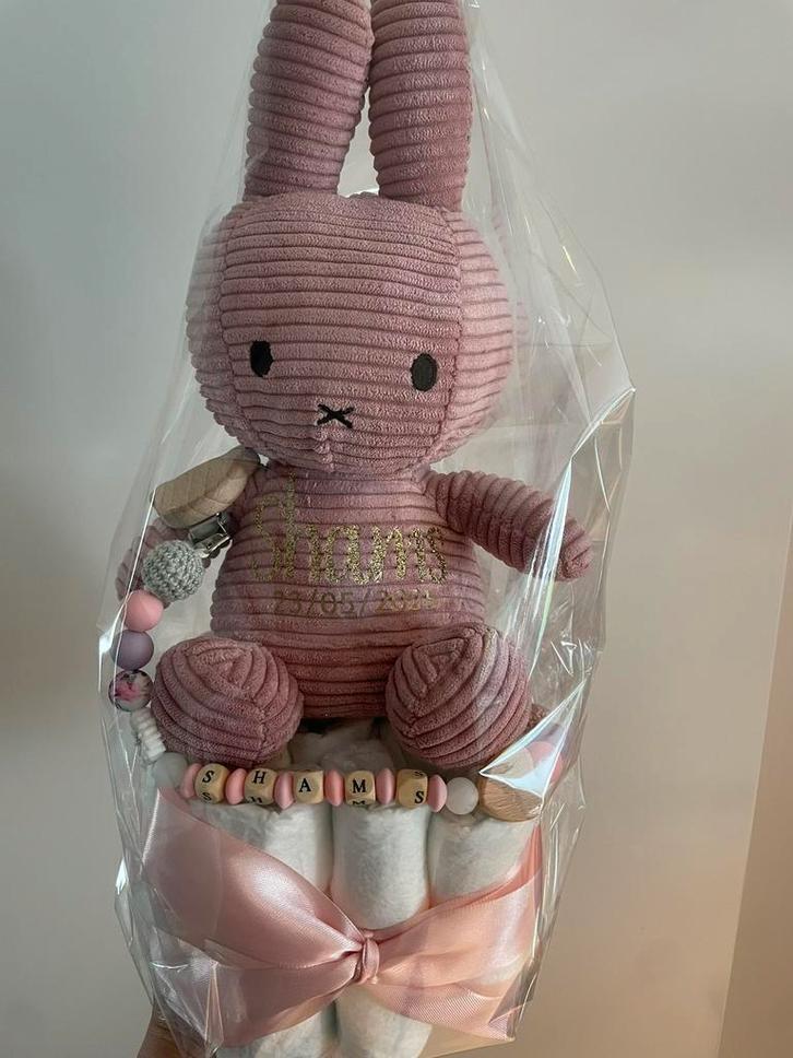 Nijntje knuffel gepersonaliseerd met naam geboortedatum, Kinderen en Baby's, Kraamcadeaus en Geboorteborden, Zo goed als nieuw