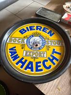 Emaille plateau bieren van haecht, Verzamelen, Biermerken, Ophalen, Gebruikt, Reclamebord, Plaat of Schild, Overige merken