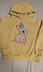 Sweat à capuche jaune lapin taille 122 - 128 h & m, Enlèvement ou Envoi, Pull ou Veste, H&M, Utilisé