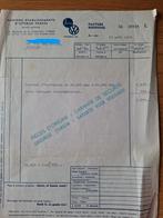 Ancienne facture d'ieteren 1966, Diversen, Papierwaren, Verzenden, Gebruikt