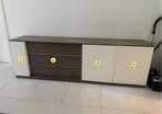 Moderne dressoir / kast in houtlook, Ophalen, Gebruikt, 75 cm of meer, Met klep(pen)