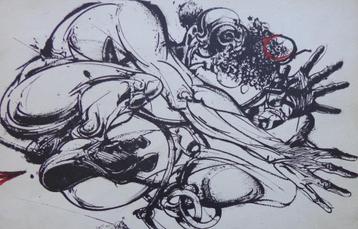 VLADIMIR VELICKOVIC / VERSPRINGER / KLEURLITHO / 29x41cm SIG beschikbaar voor biedingen