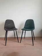 4 eetkamerstoelen (50 euro set, 15 euro per stuk), Huis en Inrichting, Stoelen, Ophalen, Grijs, Stof, Vier