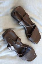 Actual Basics - sandales - noires - taille 40, Comme neuf, Noir, Envoi, Sandales et Mûles