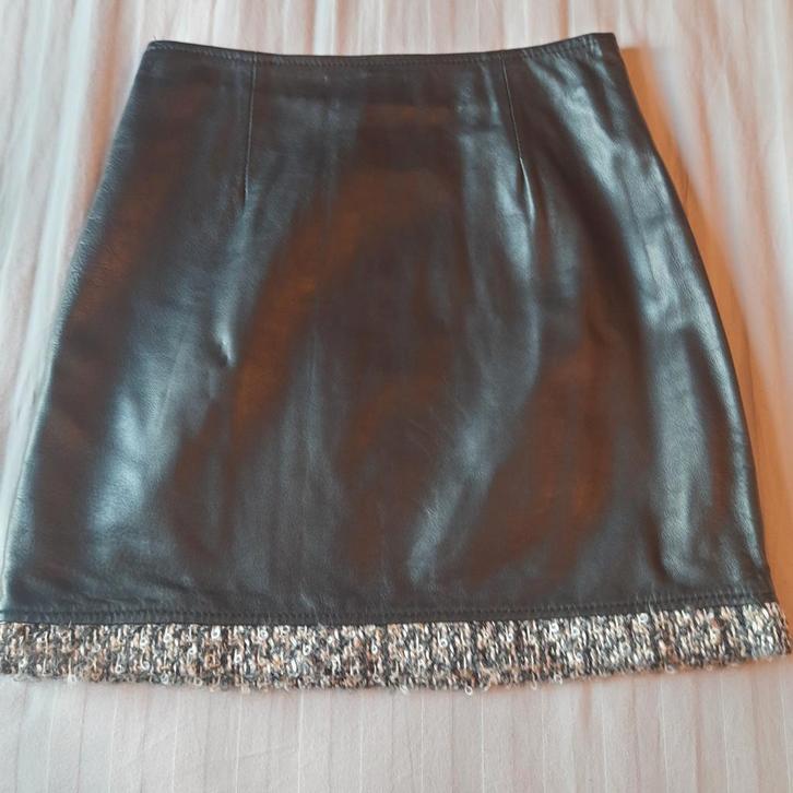 LEA ROME France*LEDEREN ROK*SMALL*NIEUW*, Kleding | Dames, Rokken, Nieuw, Maat 36 (S), Zwart, Boven de knie, Ophalen