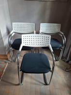 Set van 5 design sledestoelen van Antonio Citterio,  nieuw, Ophalen, Stof, Nieuw, Grijs