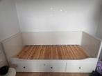 Ikea bed Hemnes 1 tot 2 personen, Huis en Inrichting, Slaapkamer | Bedden, Ophalen, Overige materialen, Gebruikt, Wit